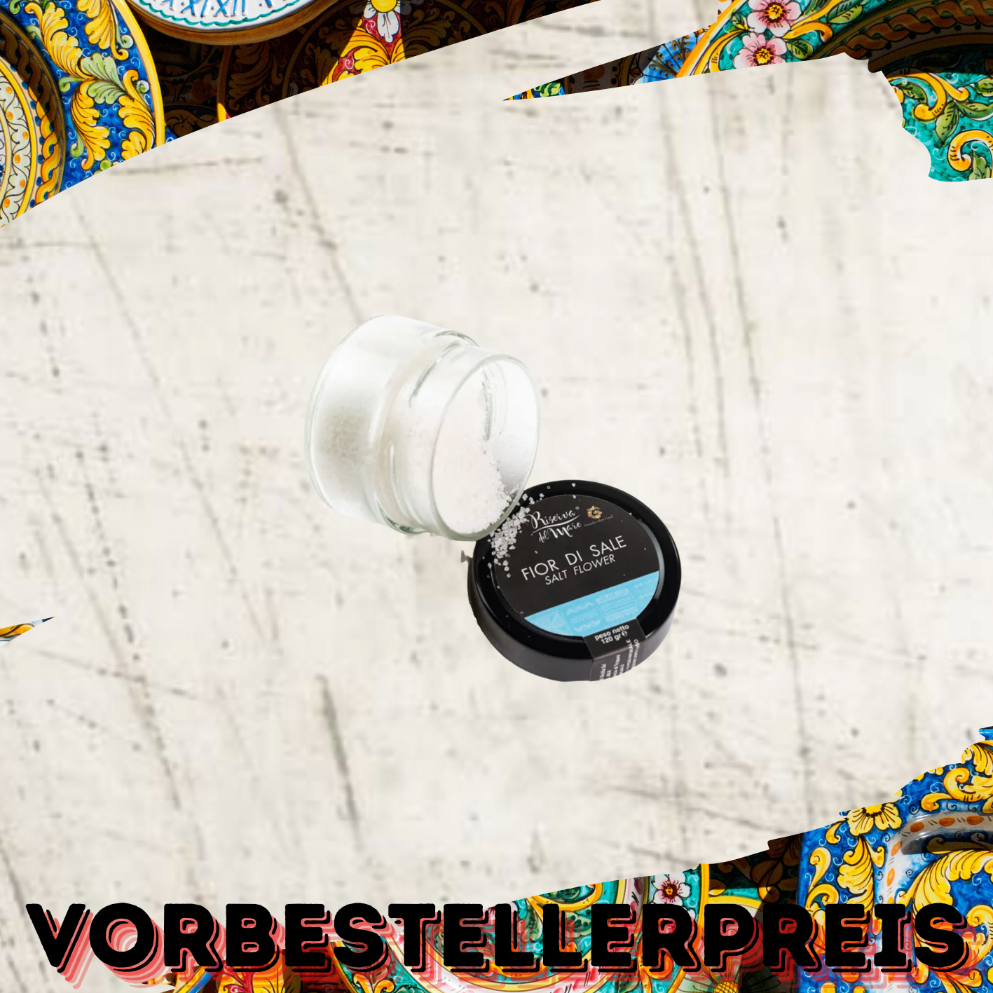 Fior di Sale Marino Integrale Artigianale - presidio Slow Food 120g (Salzblume - Ein Slow Food Produkt)