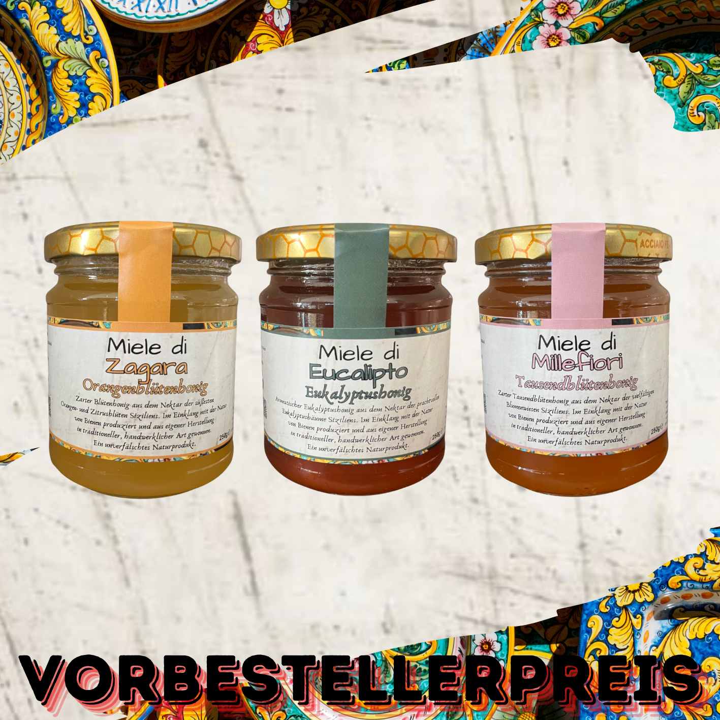 Miele 250g (Bienenhonig - 3 verschiedene Sorten)