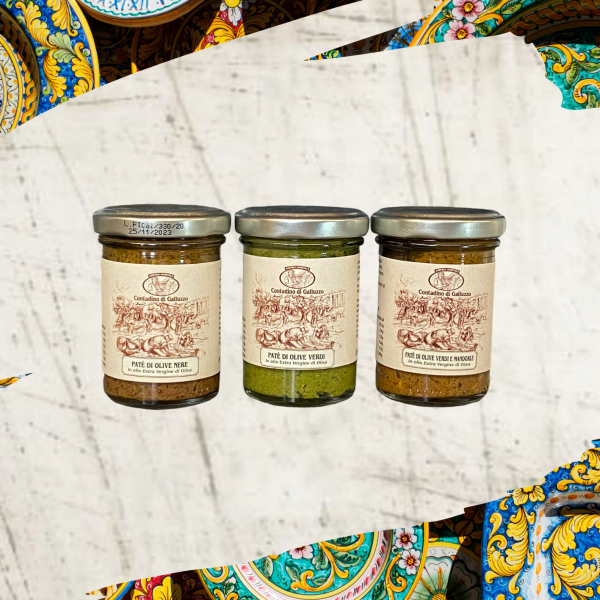 Pate`di olive 90g (Olivencreme in 3 verschiedenen Sorten)