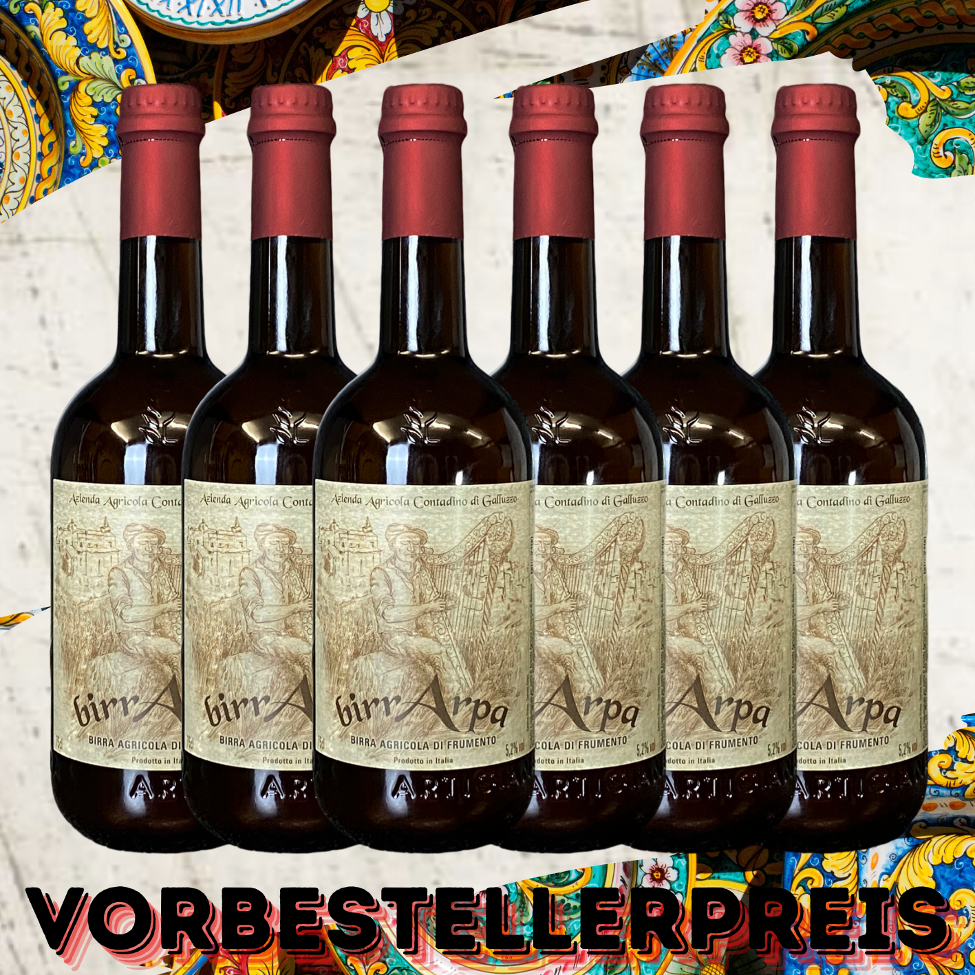 „BirrArpa“ Birra Artigianale di Frumento 0,75l (Craft Bier aus rein natürlichen Zutaten)