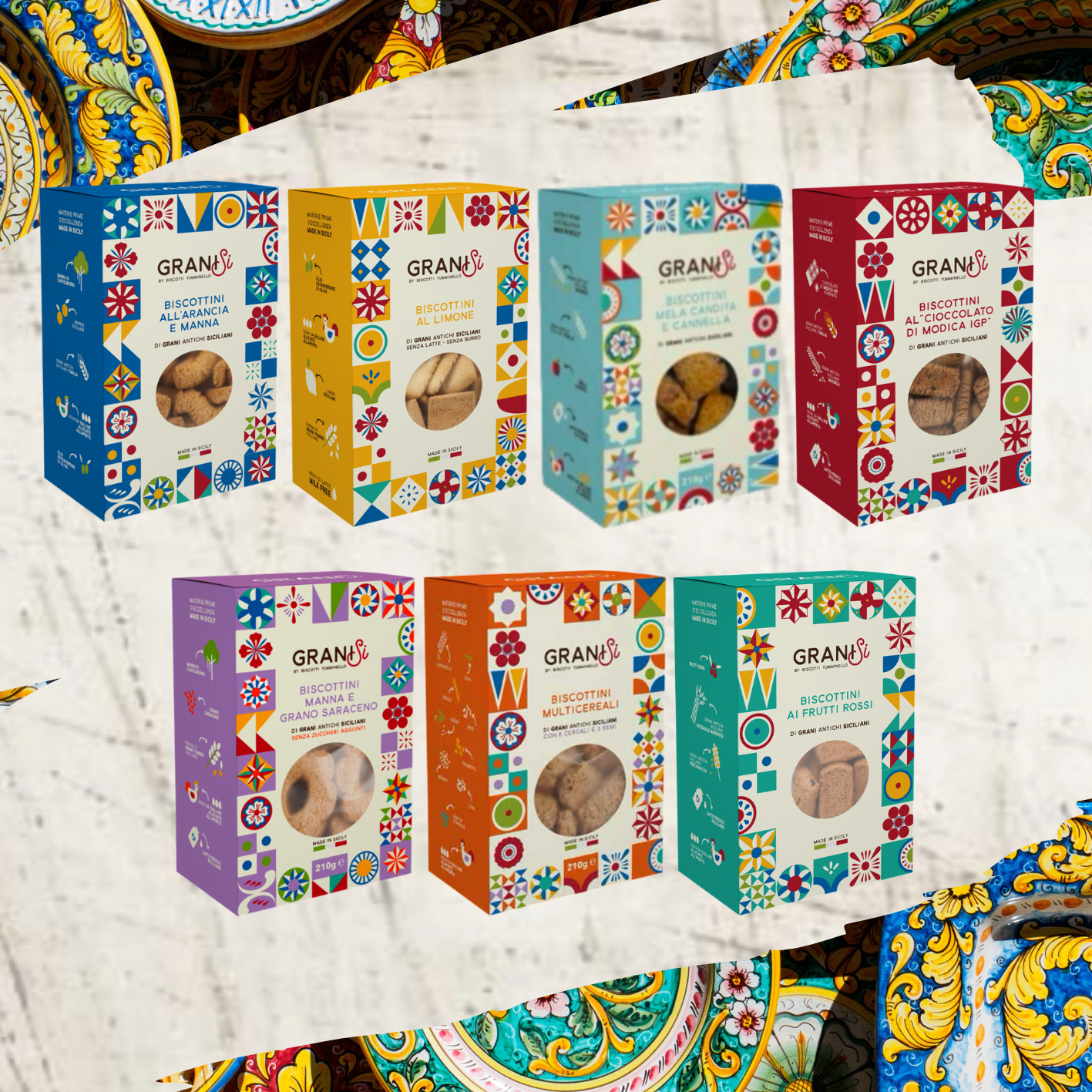 Biscotti GraniSi 210g (Kekse aus sizilianischen autochtonen uralten Hartweizensorten)